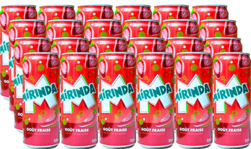 Mirinda Strawberry 330ml x 24 Cans – Fizzy Strawberry Soft Drink | Free Delivery