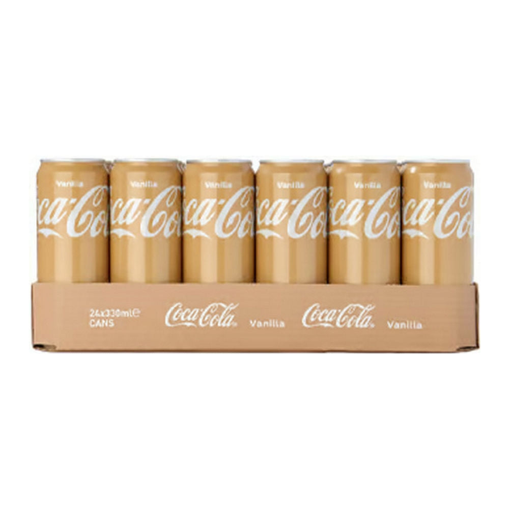 Coca-Cola Vanilla 330ml x 24 Cans – Vanilla Coke Soft Drink | Free Delivery