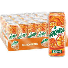 Mirinda Sparkling Orange 330ml x 24 Cans – Orange Soft Drink | Free Delivery