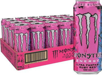 Monster Ultra Fantasy Ruby Red 24 x 500ml Cans | Zero Sugar | Free Delivery