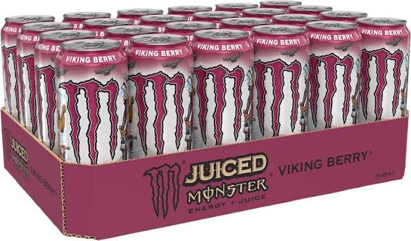 Monster Juiced Viking Berry 24 x 500ml Cans | UK Edition | Free Delivery