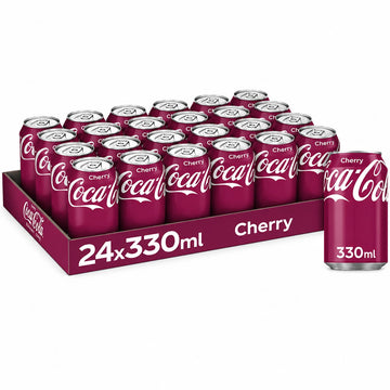 Coca-Cola Cherry 330ml x 24 Cans – Cherry Coke Soft Drink | Free Delivery